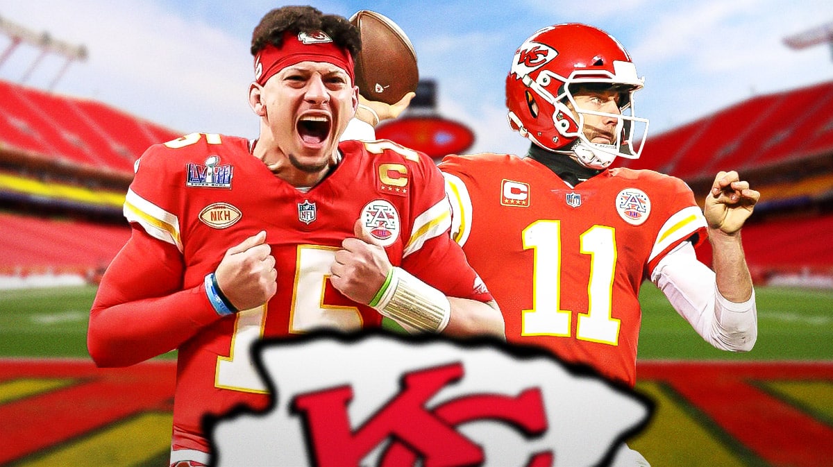 Kansas City Chiefs quarterback Patrick Mahomes and former NFL player Alex Smith