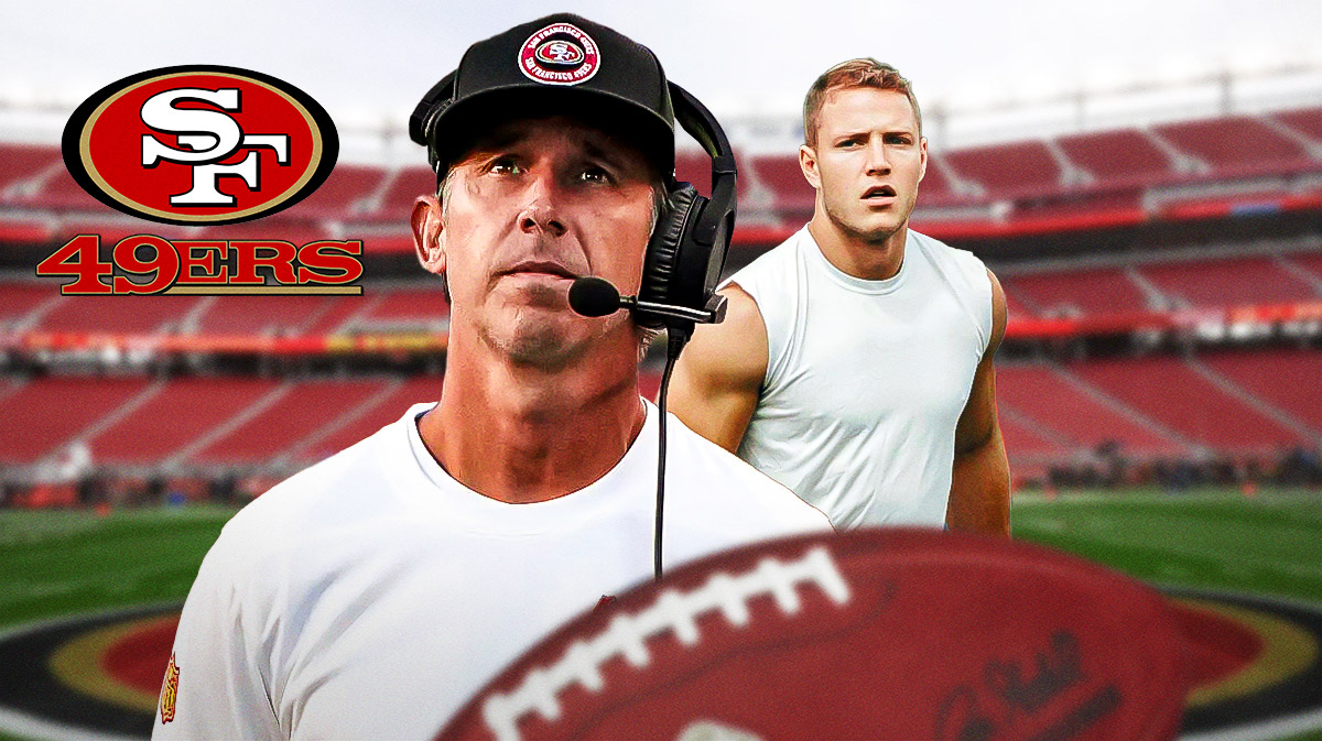49ers' Kyle Shanahan and Christian McCaffrey
