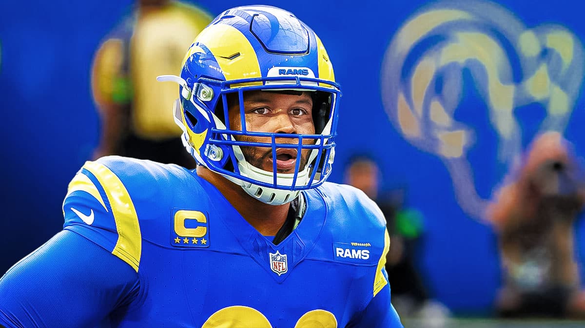 Aaron Donald catches attention during Los Angeles Rams' practice sighting