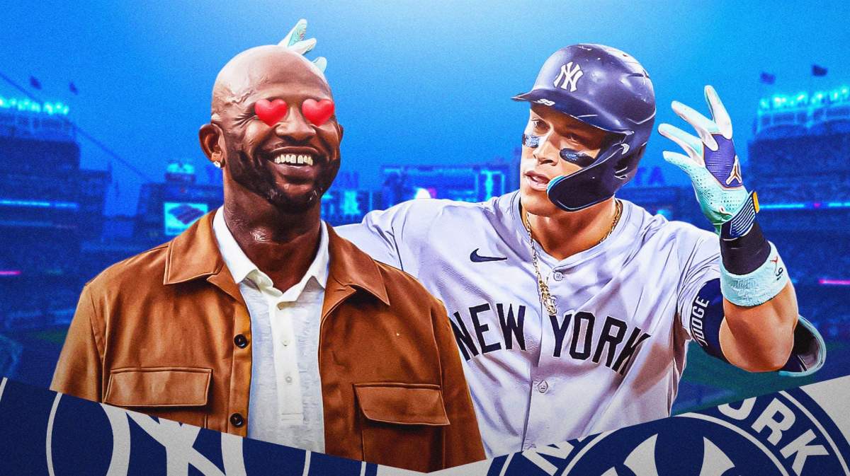 CC Sabathia looks at Aaron Judge with heart eyes