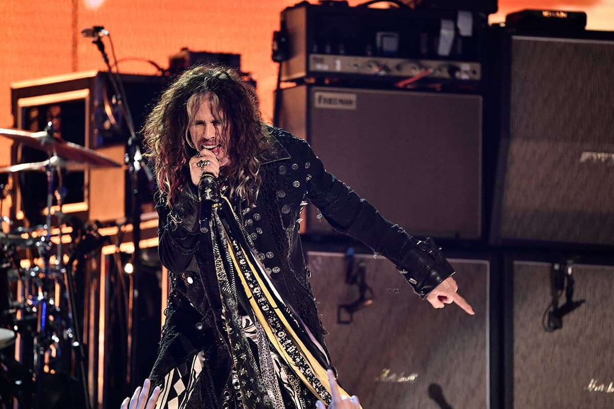 Aerosmith's Steven Tyler performing at Grammys in 2020.