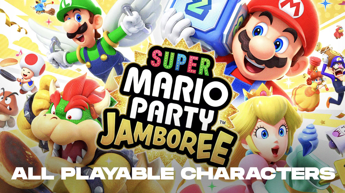 Все подтвержденные игровые персонажи в Super Mario Party Jamboree