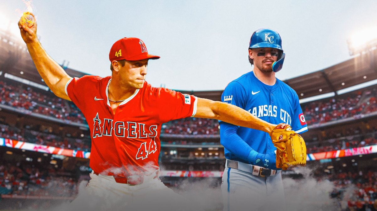 Angels reliever Ben Joyce, Royals star Bobby Witt Jr.