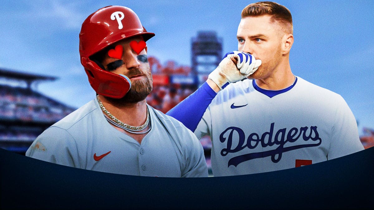 Bryce Harper's 'bigger' reason for texting Freddie Freeman during son's ...