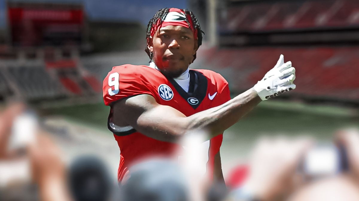 Georgia football, Bulldogs, Rara Thomas, Rara Thomas arrest, Kirby Smart, Rara Thomas with Georgia football stadium in the background