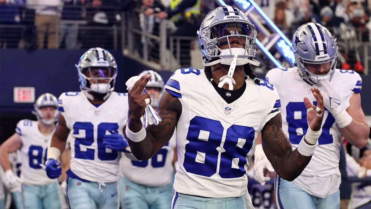 Dallas Cowboys wide receiver CeeDee Lamb (88) before the 2024 NFC wild card game against the Green Bay Packers at AT&T Stadium.