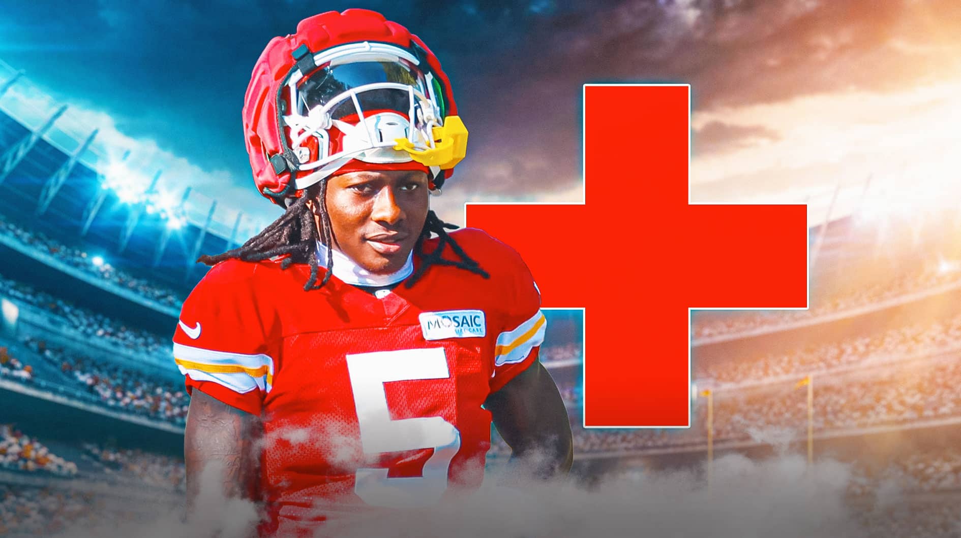 Chiefs' Marquise Brown hospitalized after painful injury vs. Jaguars