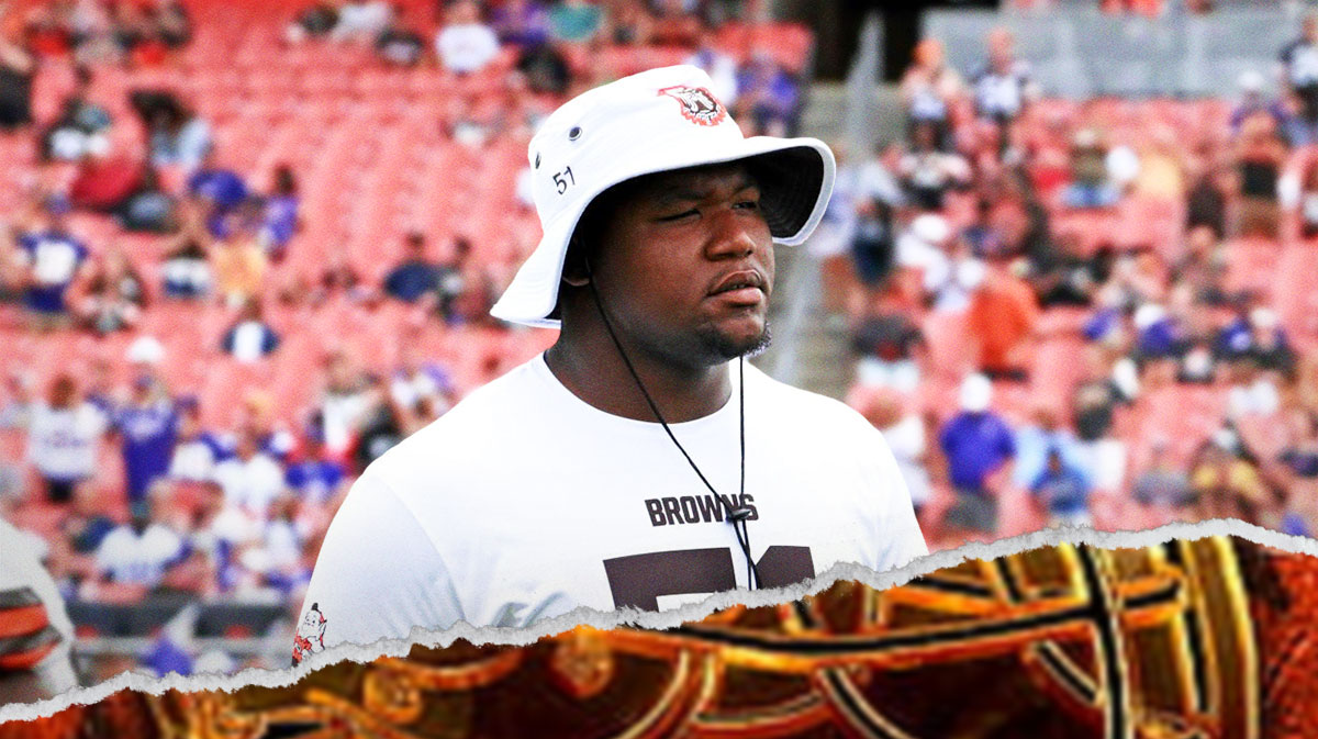 Browns rookie defensive tackle Mike Hall Jr.
