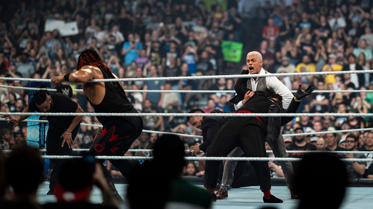 Cody Rhodes taking on the new Bloodline on July 13, 2024.