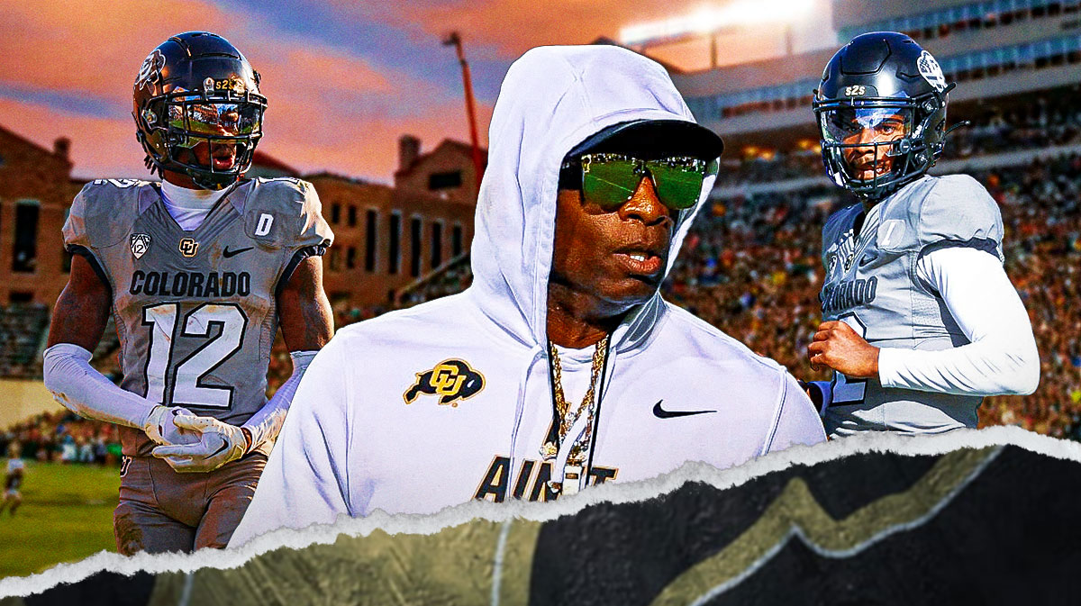 Colorado football's Deion Sanders, Coach Prime, Shedeur Sanders, Travis Hunter.