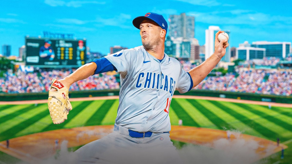 Drew Smyly (Cubs) throwing a pitch at Wrigley Field