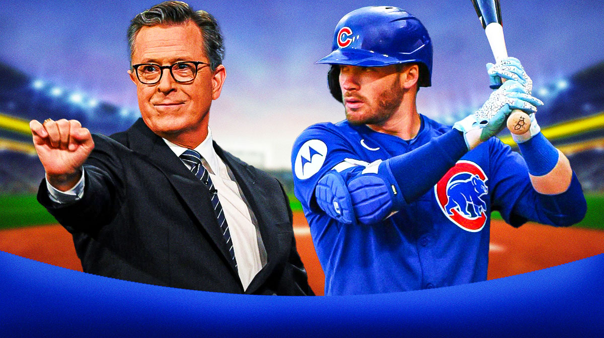 Stephen Colbert delivers epic prediction for Cubs left fielder Ian Happ’s home run