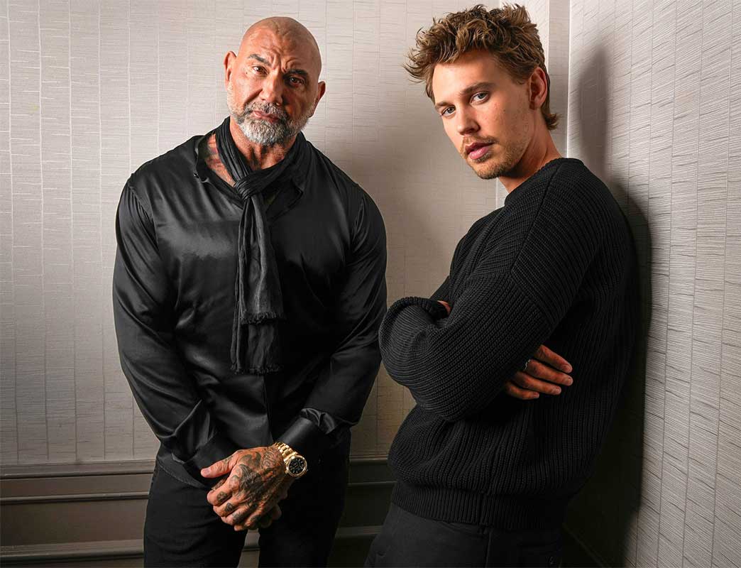 Dave Bautista with Austin Butler in 2024.