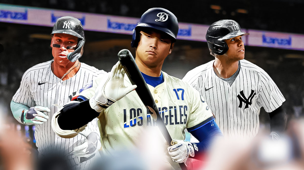 New York Yankees players Aaron Judge and Juan Soto - LA Dodgers player Shohei Ohtani