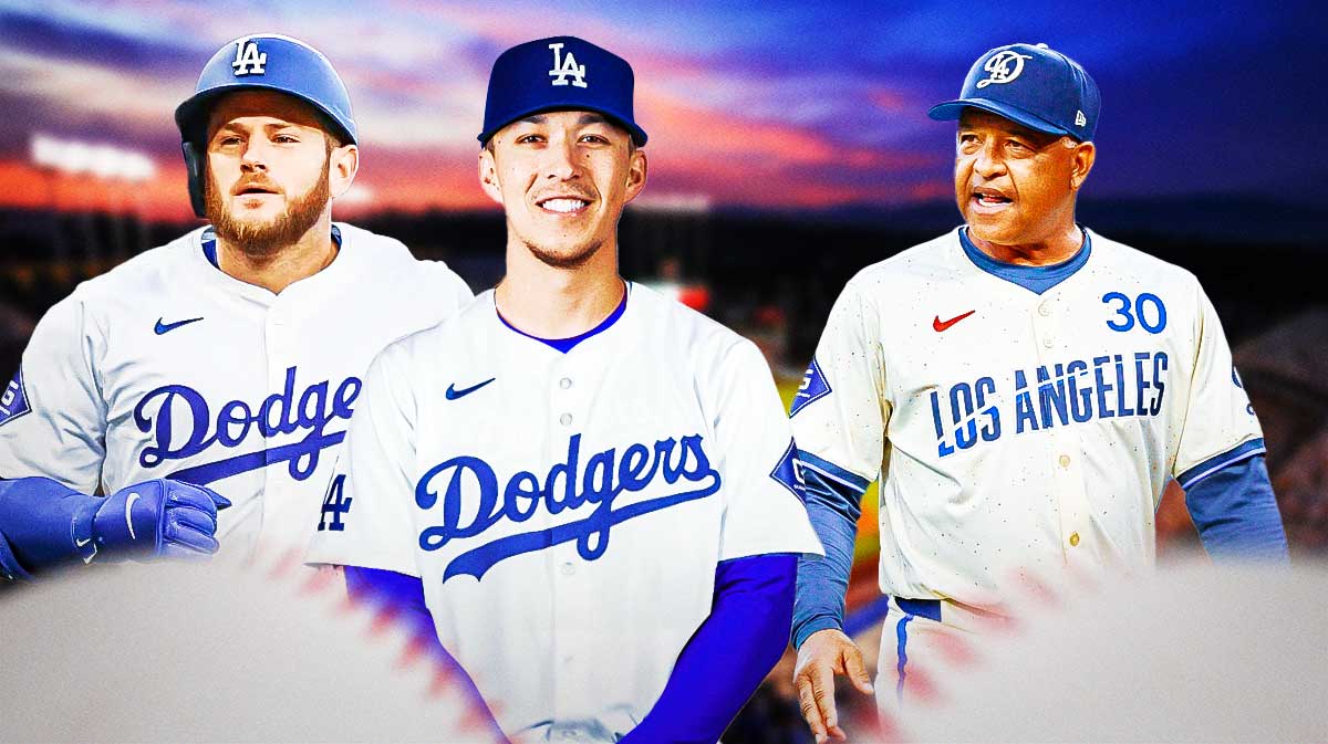 Dodgers' Max Muncy, Tommy Edman and Dave Roberts