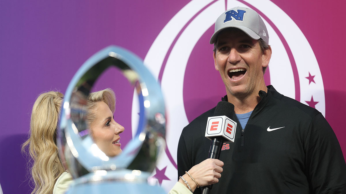 Eli Manning at the Pro Bowl in 2024.