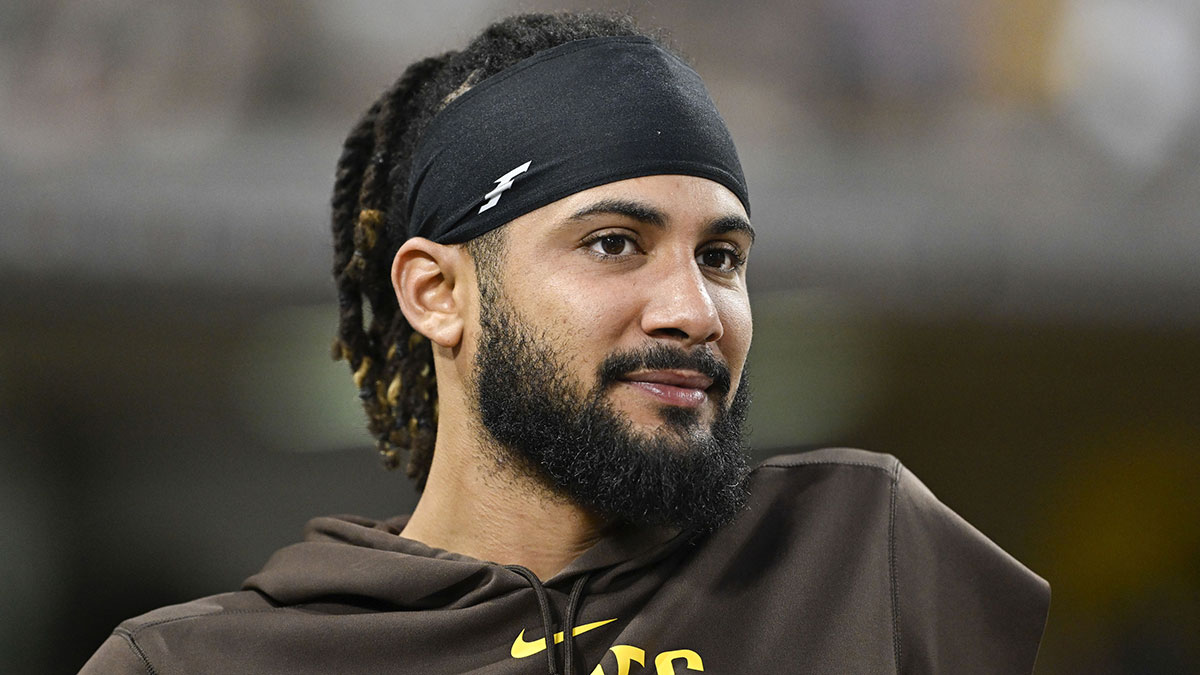 San Diego Padres’ Fernando Tatis Jr. (23) looks on during the sixth inning against the Seattle Mariners at Petco Park.