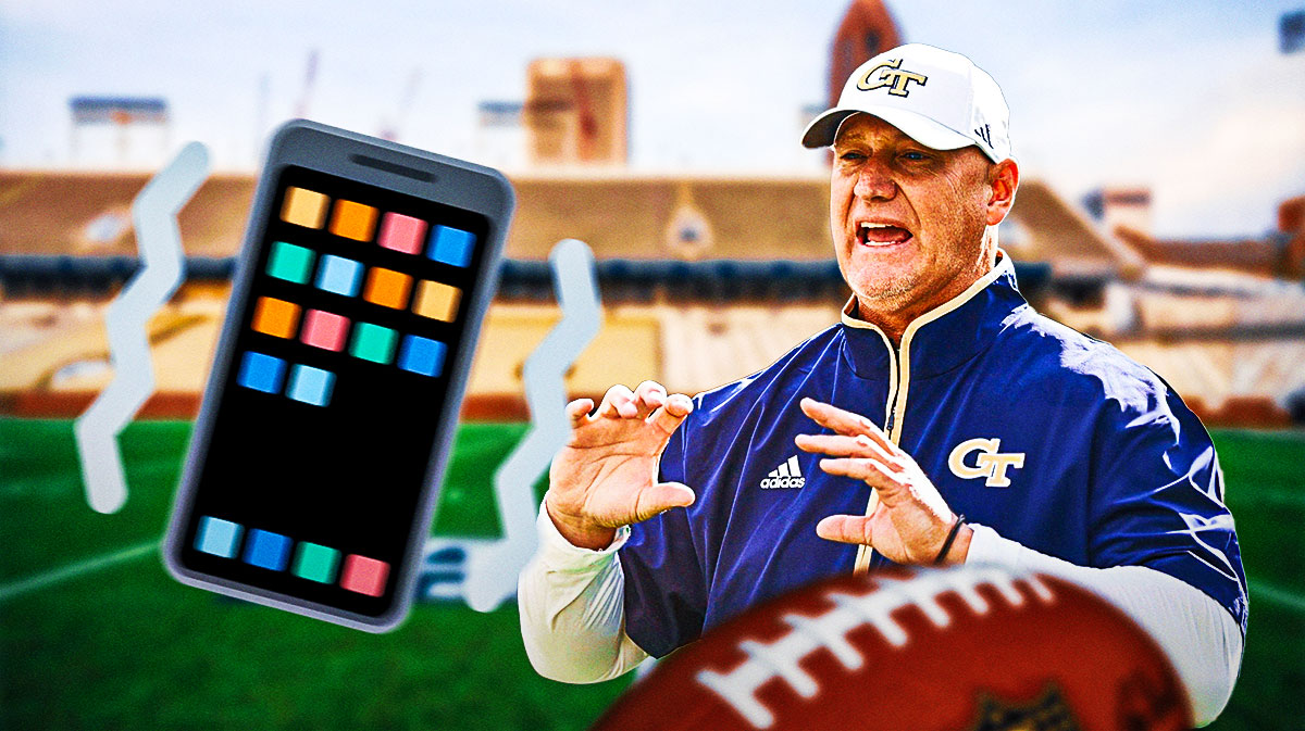 Brent Key with a buzzing cell phone near him.