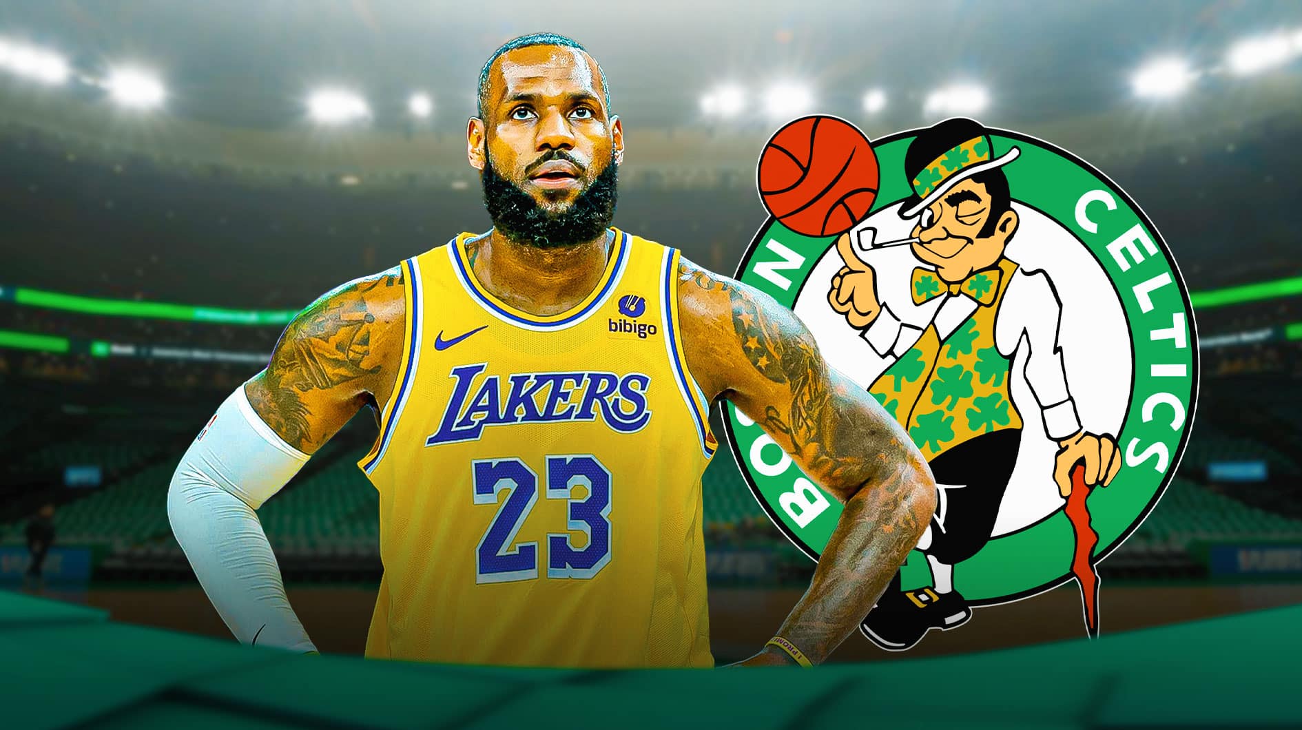 Lakers' LeBron James, Celtics