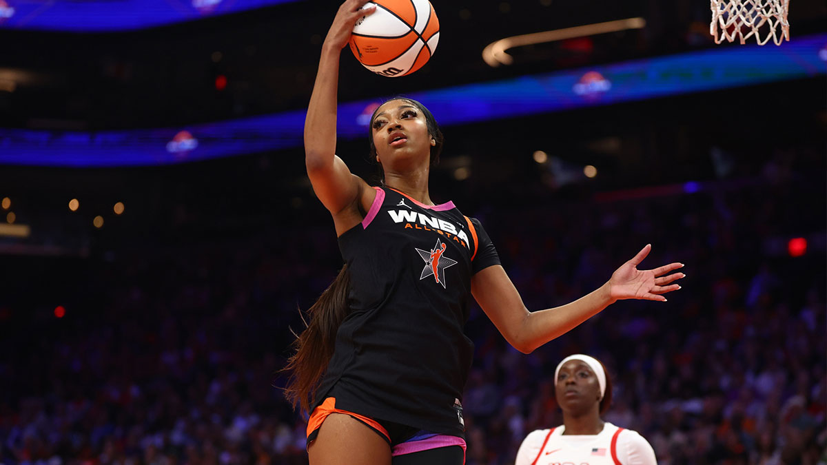 Chicago Sky player Angel Reese during the WNBA All Star Game at Footprint Center.