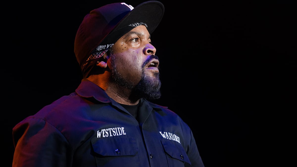 Rapper, actor and filmmaker Ice Cube performs at the Ice Cube and Friends concert on St. Patrick's Day Thursday, March 17, 2022, at the Don Haskins Center.