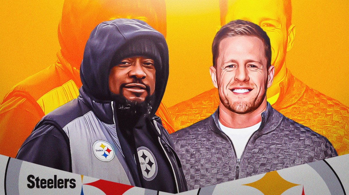 Steelers head coach Mike Tomlin, Texans great JJ Watt