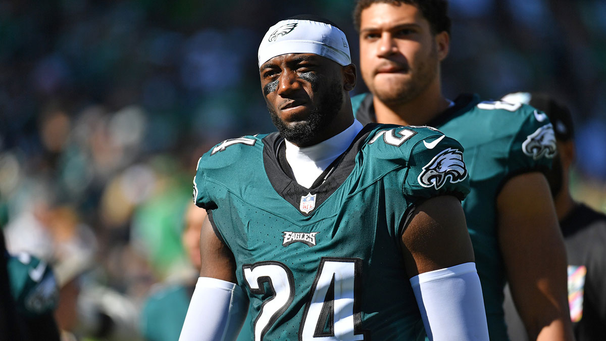 Philadelphia Eagles cornerback James Bradberry (24) against the Washington Commanders at Lincoln Financial Field.