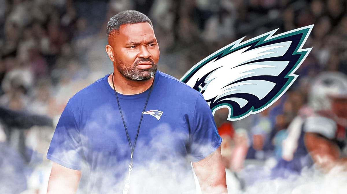 Patriots head coach Jerod Mayo, Eagles