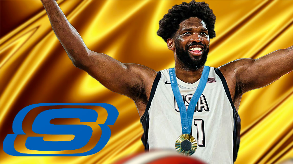 Joel Embiid Gold Medal Skechers sneakers