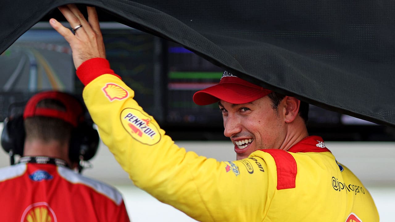 NASCAR Cup Series driver Joey Logano (22) during practice and qualifying for the Cook Out 400 at Richmond Raceway.