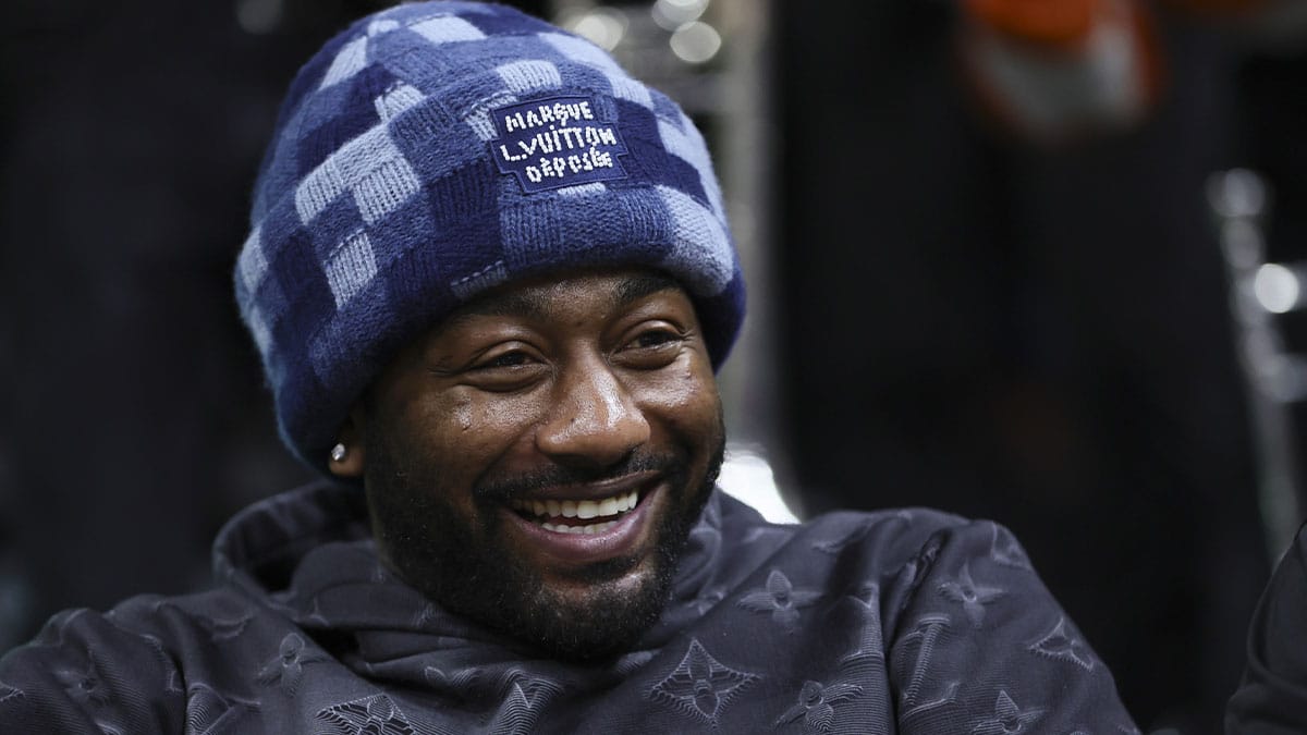 American professional basketball player and All-Star John Wall attends the game between the Pittsburgh Panthers and the Miami Hurricanes at Watsco Center.