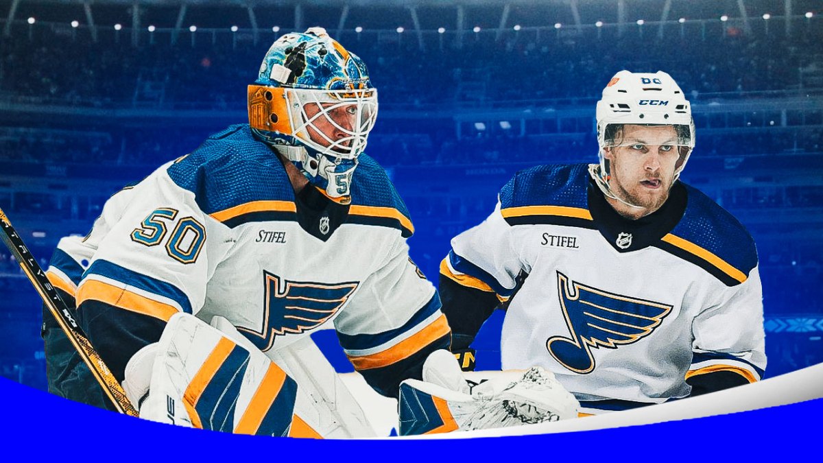 Blues star Jordan Binnington talking about offseason moves.