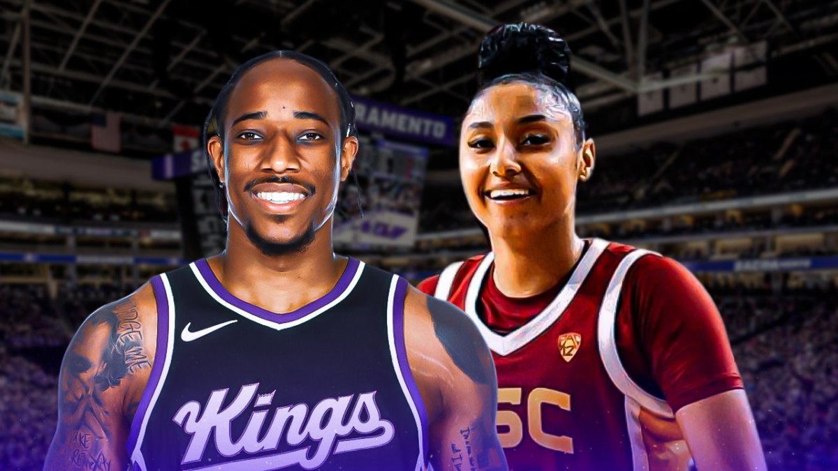 DeMar DeRozan worked out with JuJu Watkins of the USC basketball team.