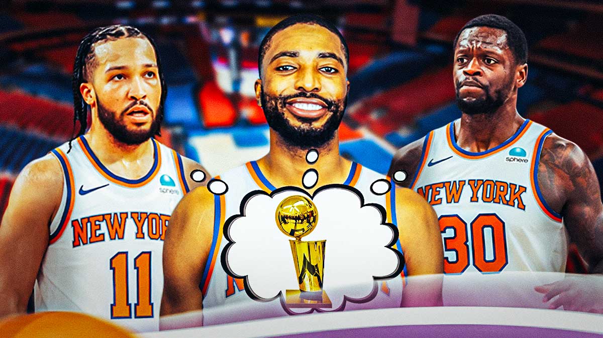 Knicks' Mikal Bridges, Julius Randle, and Jalen Brunson thinking of NBA Finals