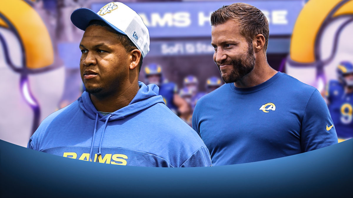 Sean McVay and Alaric Jackson.