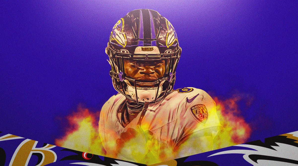 Ravens QB Lamar Jackson on fire