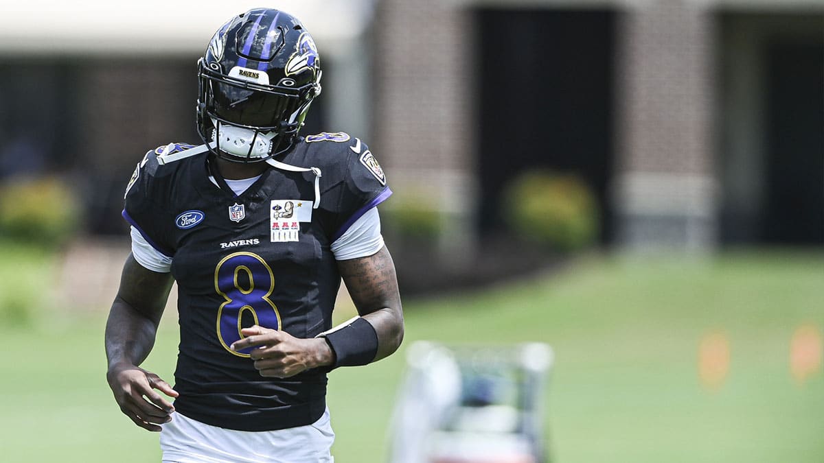 Lamar Jackson training camp before preseason