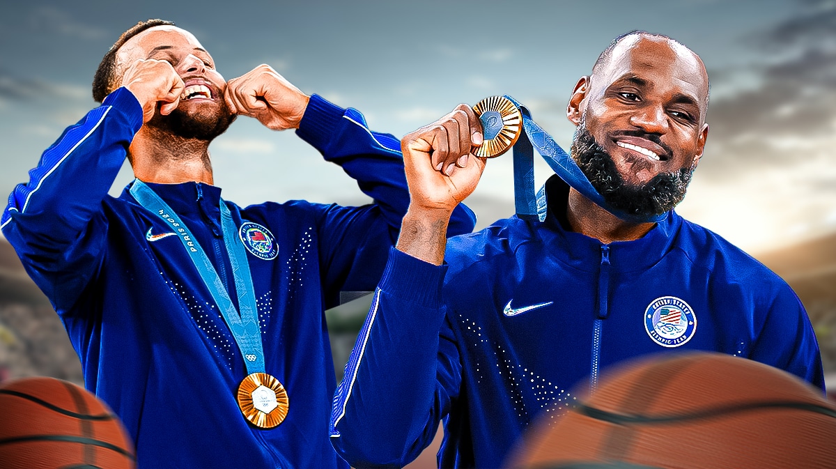 Team USA legends Lakers LeBron James and Warriors Stephen Curry amid Olympics