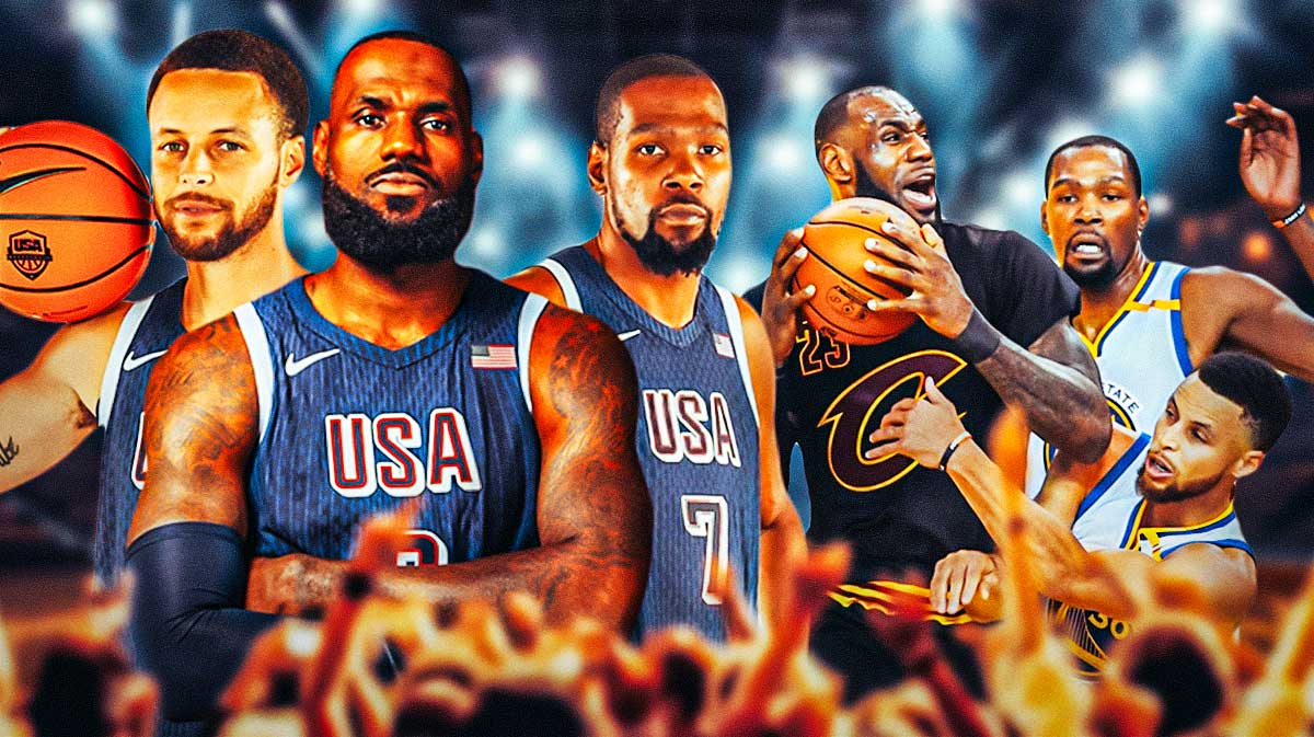 Team USA stars LeBron James, Stephen Curry, and Kevin Durant as opponents with the Cavaliers and Warriors