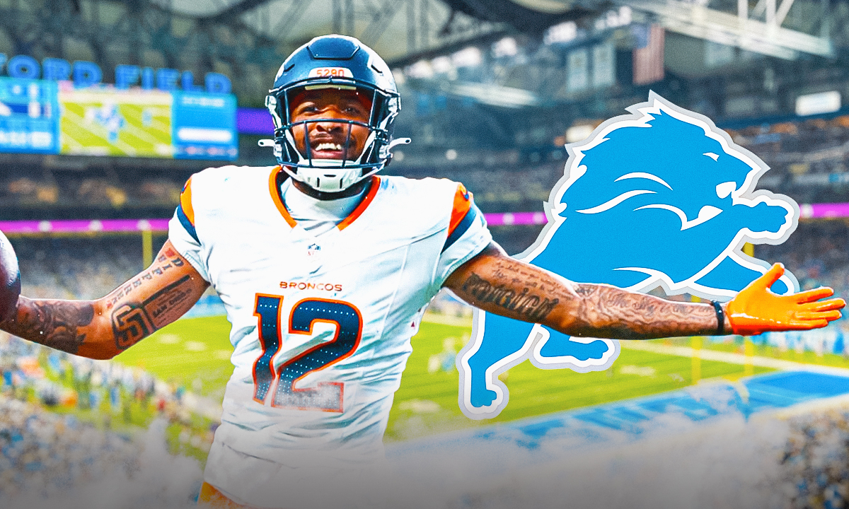 Former Broncos WR Tim Patrick, Lions