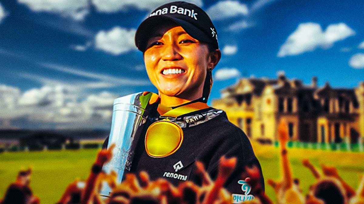 lydia ko with gold medal, trophy in hands