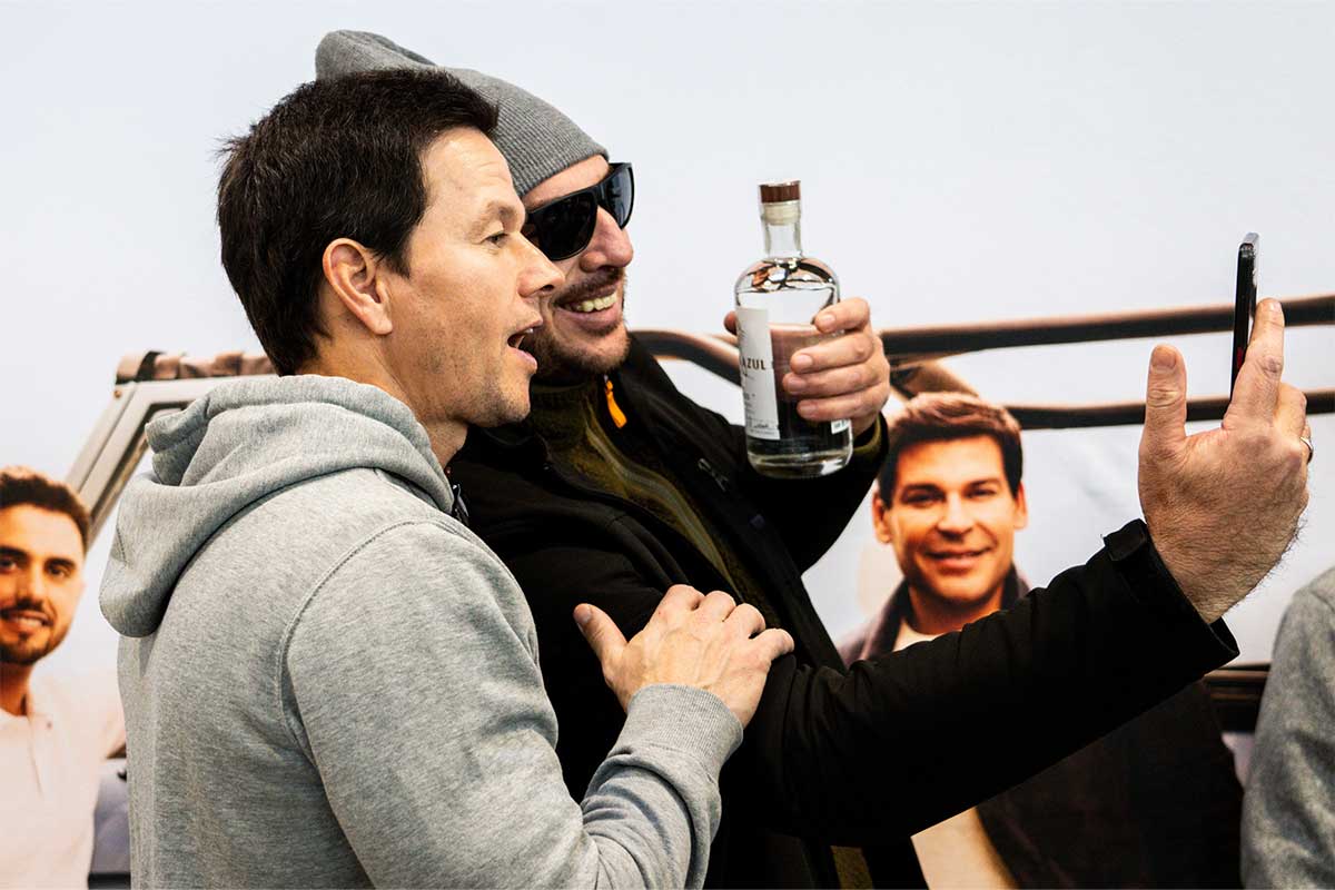 Mark Wahlberg meeting fans in 2023.