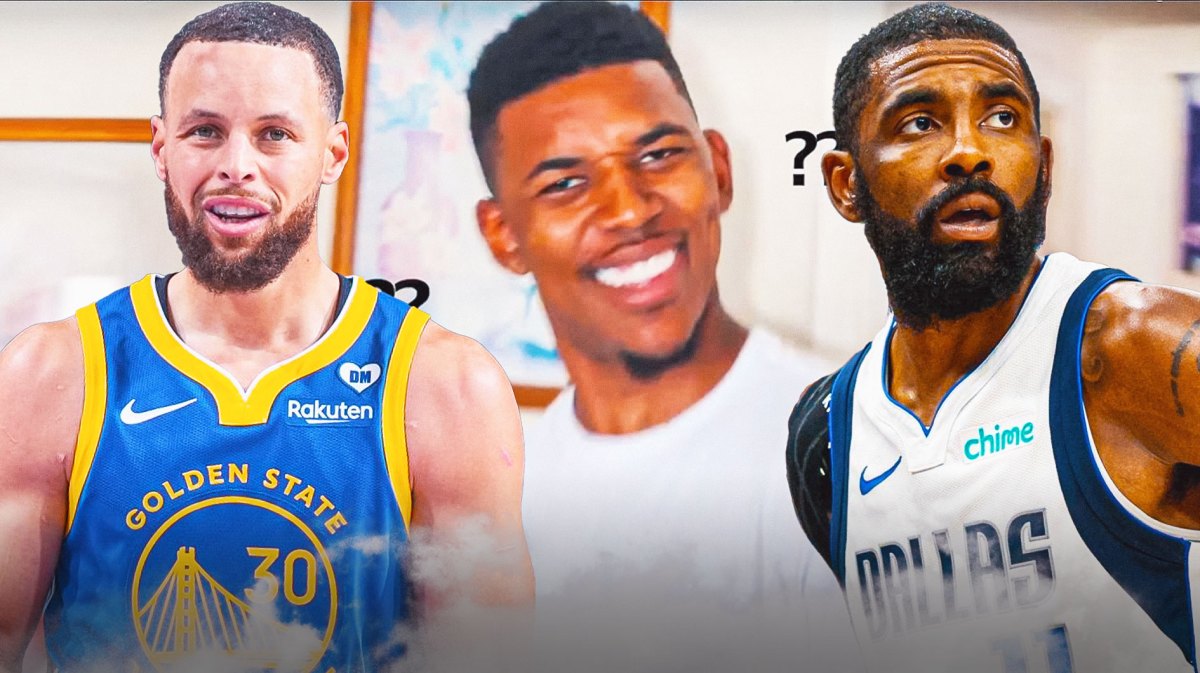 Nick Young's confused meme with Kyrie Irving and Steph Curry looking confused as well.