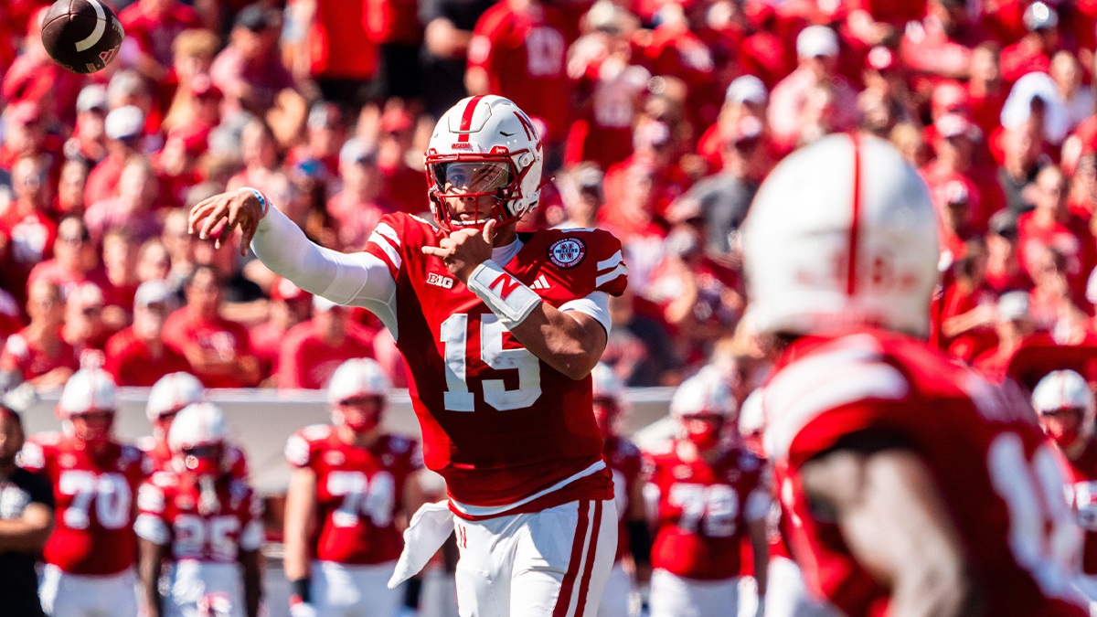 Dylan Raiola shows Nebraska football fans the love after sterling debut