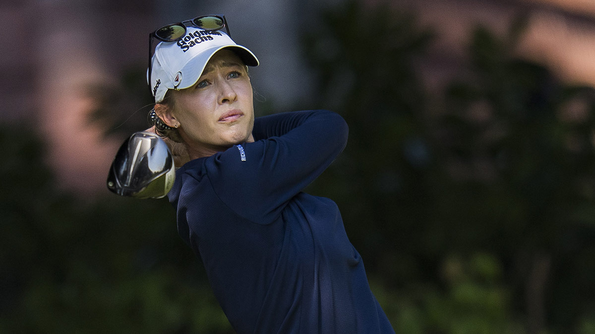 nelly korda teeing off third round Women's Open