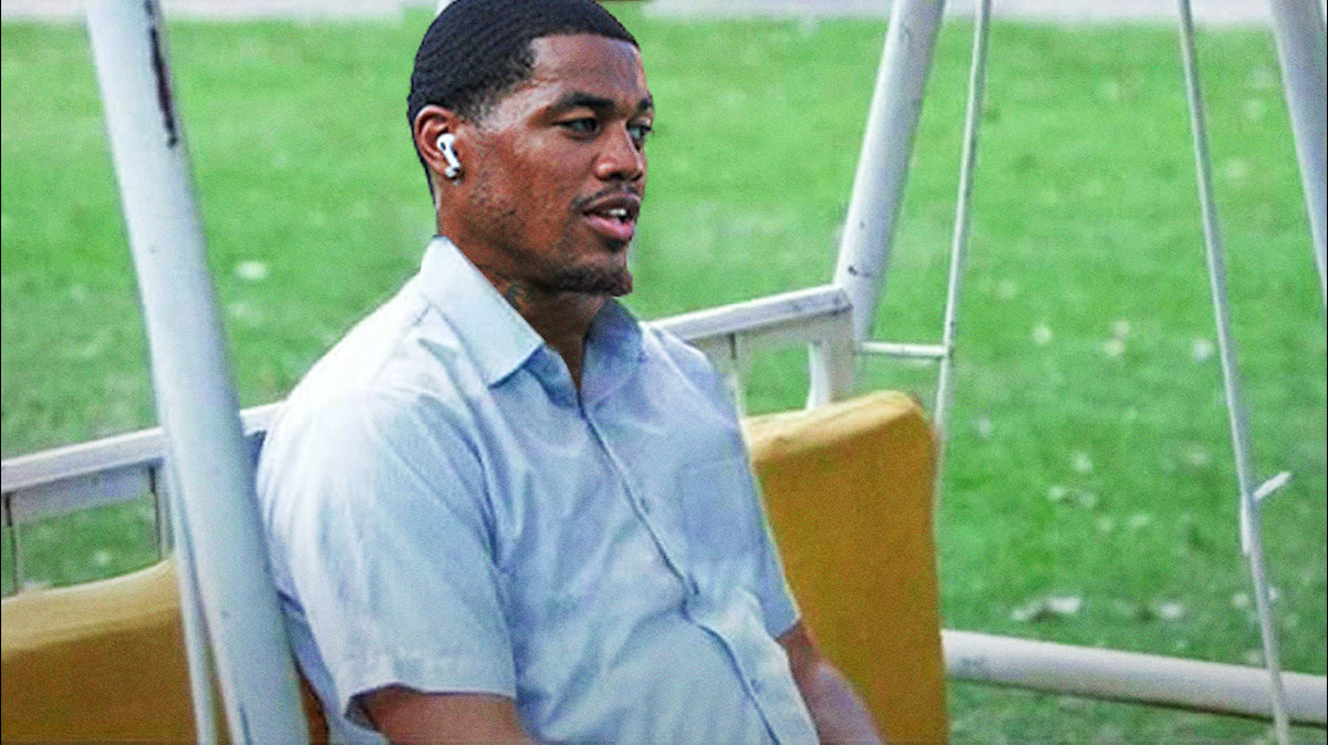 Kendrick Bourne (Patriots) as the sad Pablo Escobar meme