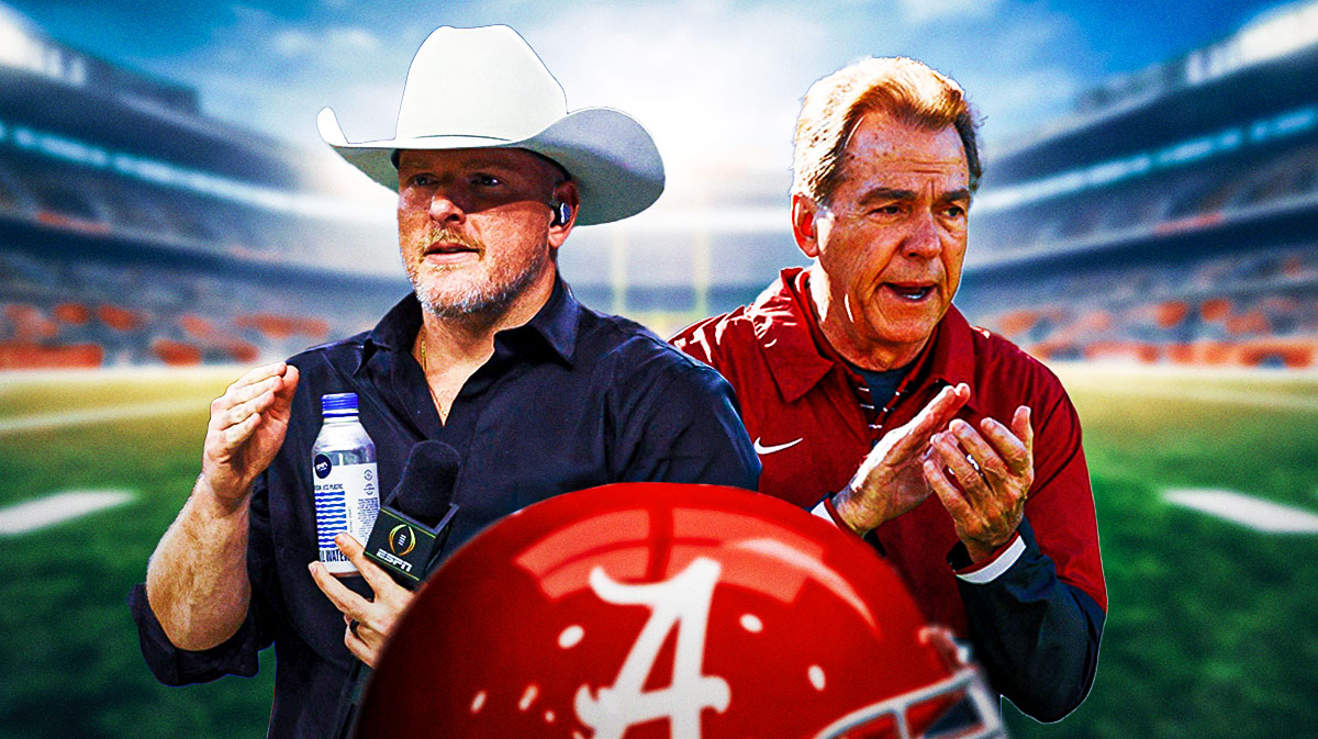 Photo: Pat McAfee beside Nick Saban