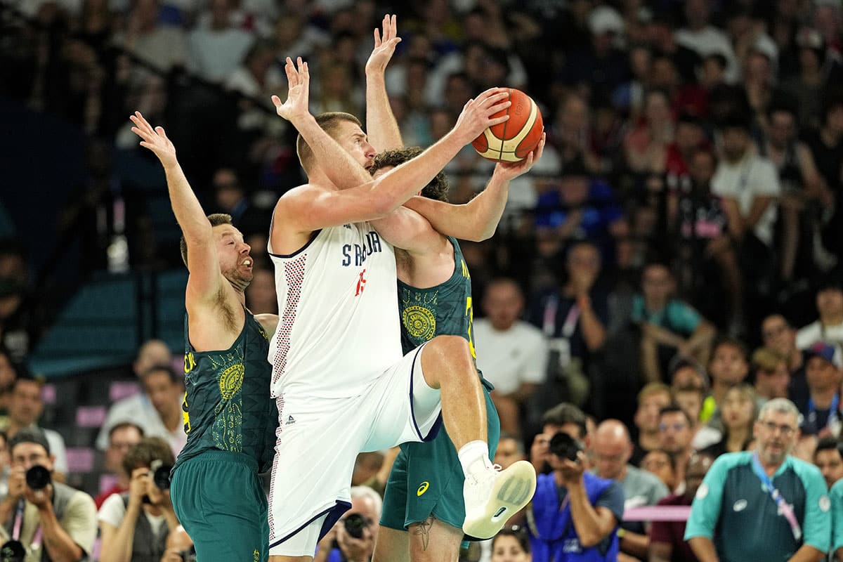 Nikola Jokic Serbia vs. Australia 2024 Paris Olympics