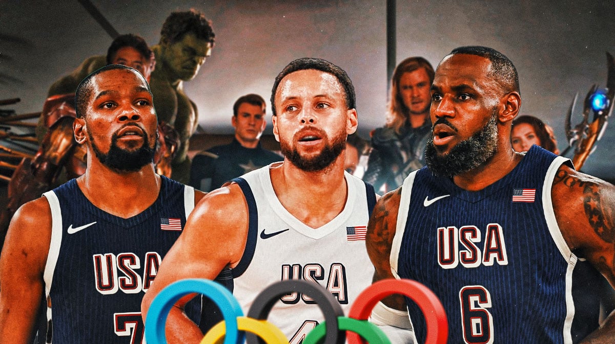 Steph Curry, LeBron James, Kevin Durant, Avengers, Olympics