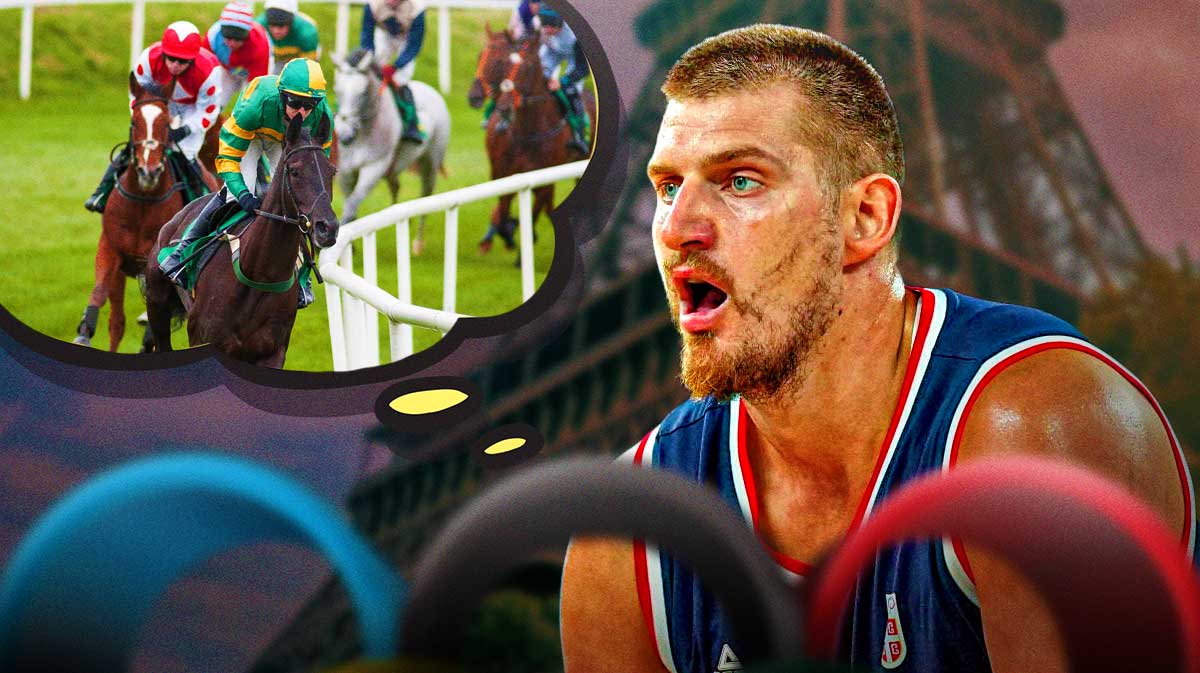 Nikola Jokic thinking about horse racing as Serbia competed for a bronze medal